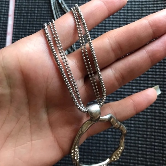 ⛓ Lia Sophia Silver Chains Necklace ⛓ - Picture 4 of 6